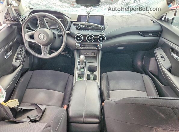 3N1AB8CVXMY331834 2021 NISSAN SENTRA Silver Widok deski rozdzielczej