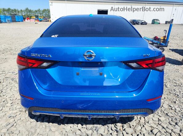 3N1AB8CVXNY218032 2022 NISSAN SENTRA Blue Widok z tyłu