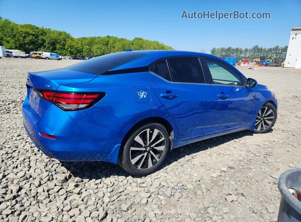 3N1AB8CVXNY218032 2022 NISSAN SENTRA Blue Tył prawy