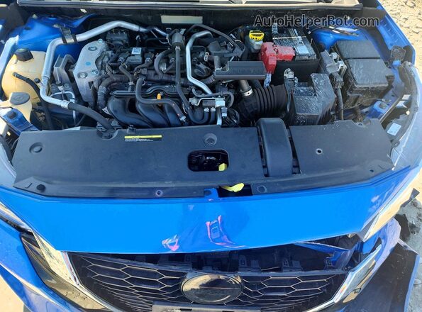 3N1AB8CVXNY218032 2022 NISSAN SENTRA Blue Widok wnętrza z tyłu
