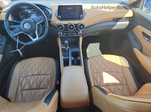 3N1AB8CVXNY218032 2022 NISSAN SENTRA Blue Widok deski rozdzielczej