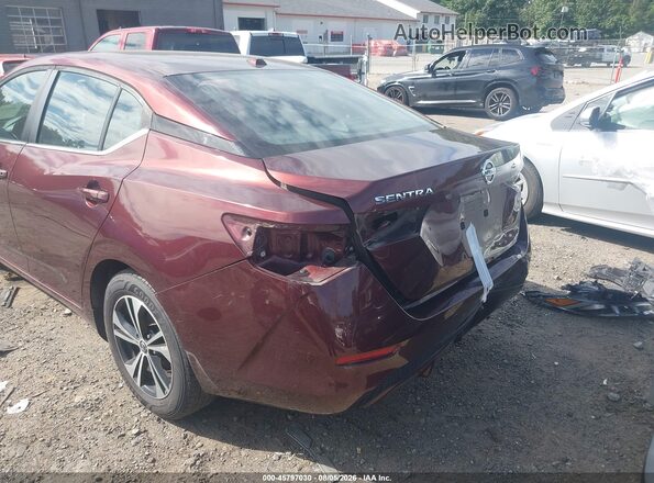 3N1AB8CVXNY222758 2022 NISSAN SENTRA Бордовый 
