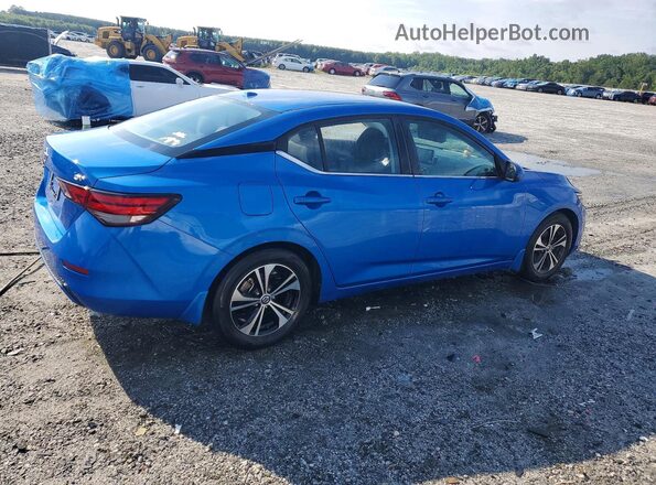3N1AB8CVXNY228429 2022 NISSAN SENTRA Синий Задняя правая четверть