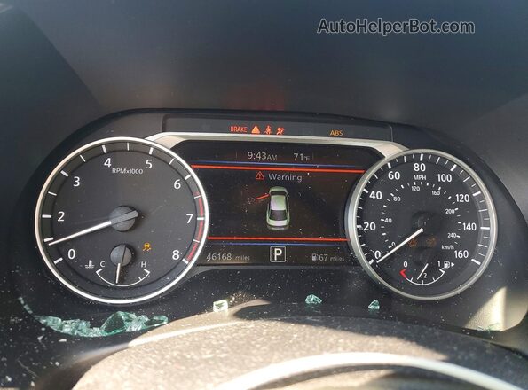 3N1AB8CVXNY228429 2022 NISSAN SENTRA Синий Вид щитка приборов
