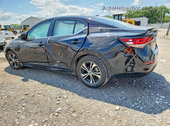 3N1AB8CVXNY247563 2022 NISSAN SENTRA Black Rear left