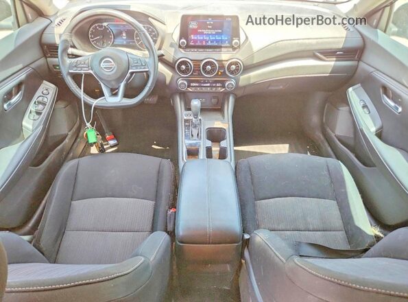 3N1AB8CVXNY258658 2022 NISSAN SENTRA Black Widok deski rozdzielczej