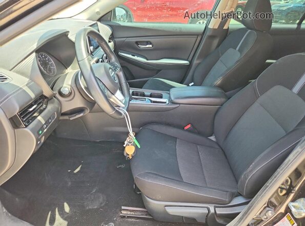 3N1AB8CVXNY258658 2022 NISSAN SENTRA Black Widok wnętrza z przodu