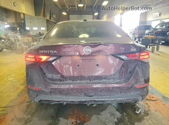 3N1AB8CVXNY284533 2022 NISSAN SENTRA Темно-бордовый Вид сзади