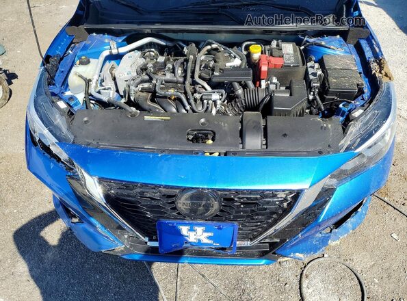 3N1AB8CVXPY319638 2023 NISSAN SENTRA Blue Widok wnętrza z tyłu