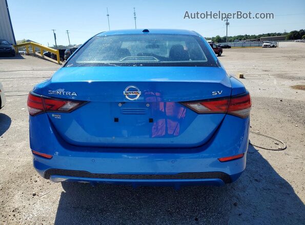 3N1AB8CVXPY319638 2023 NISSAN SENTRA Blue Widok z tyłu