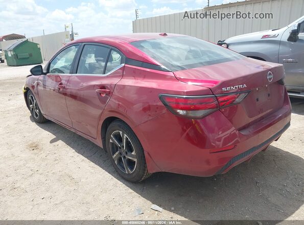 3N1AB8CVXRY206193 2024 NISSAN SENTRA Темно-бордовый Задняя левая четверть