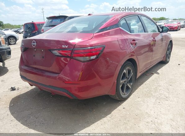 3N1AB8CVXRY206193 2024 NISSAN SENTRA Темно-бордовый Задняя правая четверть