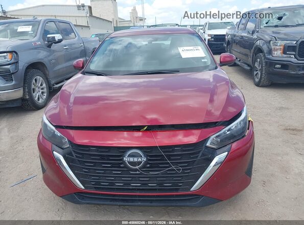 3N1AB8CVXRY206193 2024 NISSAN SENTRA Темно-бордовый Вид щитка приборов