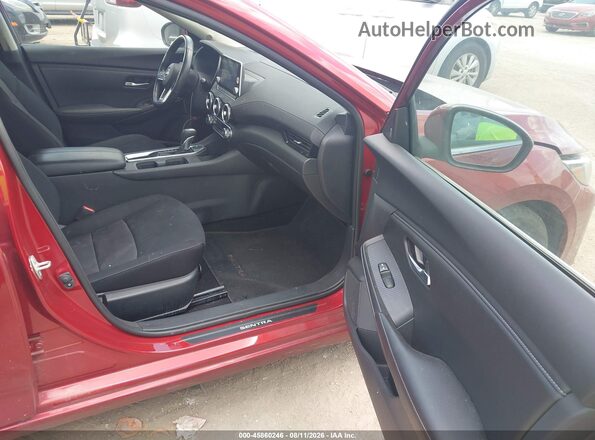 3N1AB8CVXRY206193 2024 NISSAN SENTRA Темно-бордовый Вид салона спереди