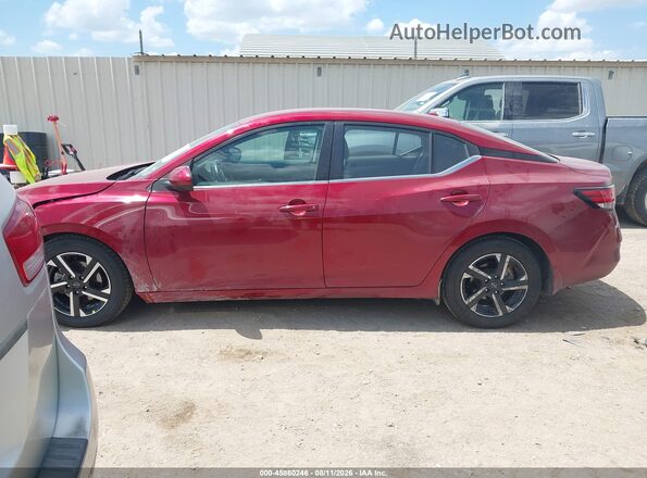 3N1AB8CVXRY206193 2024 NISSAN SENTRA Темно-бордовый Панорамный вид салона 360°