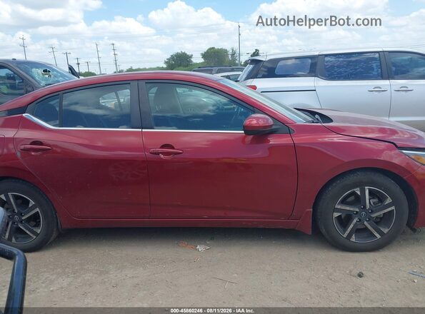3N1AB8CVXRY206193 2024 NISSAN SENTRA Темно-бордовый Вид задней части салона