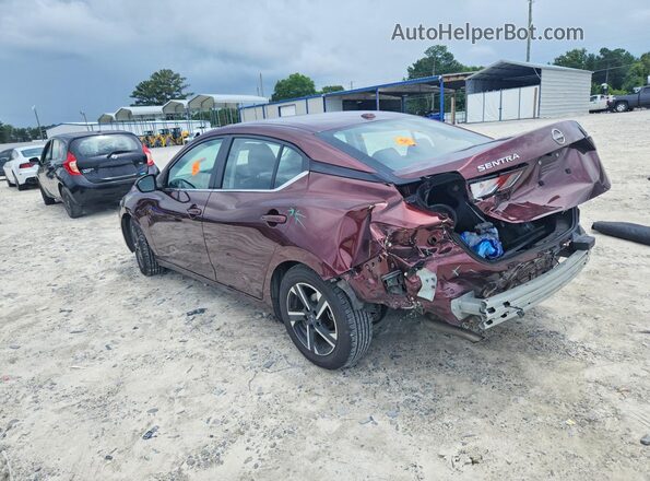 3N1AB8CVXRY241560 2024 NISSAN SENTRA Burgundy Rear left