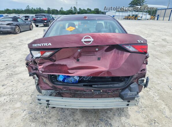3N1AB8CVXRY241560 2024 NISSAN SENTRA Burgundy Rear view