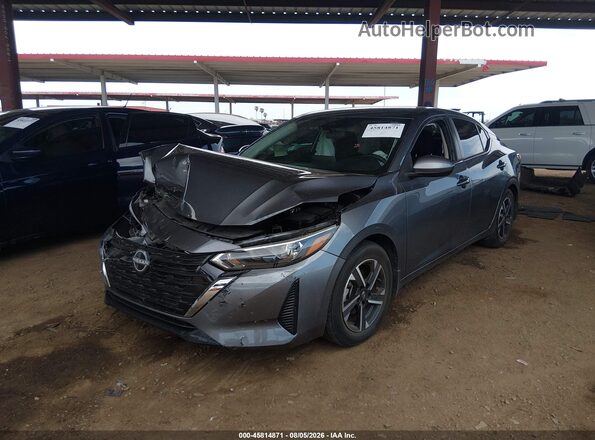 3N1AB8CVXRY261405 2024 NISSAN SENTRA Gray წინა მარცხენა ხედი სამი მეოთხედიდან