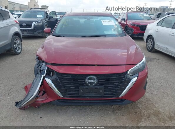 3N1AB8CVXRY267902 2024 NISSAN SENTRA Red Вид щитка приладів