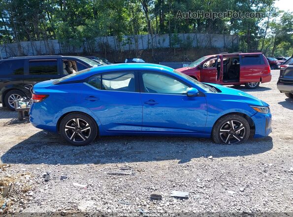 3N1AB8CVXRY330285 2024 NISSAN SENTRA Blue Rear interior view
