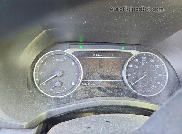 3N1AB8CVXRY370947 2024 NISSAN SENTRA Gray Widok zestawu wskaźników