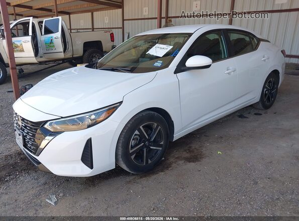 3N1AB8CVXSY214042 2025 NISSAN SENTRA White წინა მარცხენა ხედი სამი მეოთხედიდან