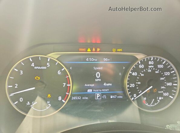 3N1AB8CVXSY313377 2025 NISSAN SENTRA Серый Вид щитка приборов