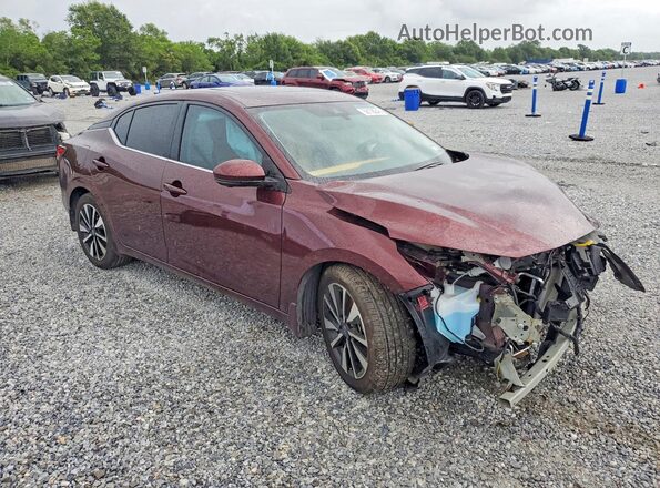 3N1AB8CVXSY336481 2025 NISSAN SENTRA Burgundy წინა მარჯვენა