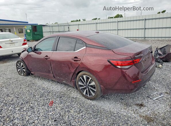 3N1AB8CVXSY336481 2025 NISSAN SENTRA Burgundy უკანა მარცხენა