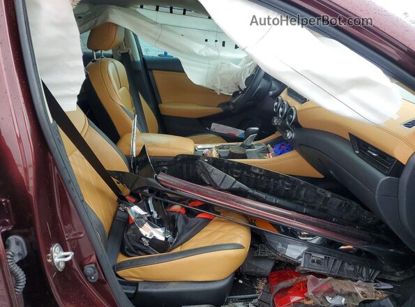 3N1AB8CVXSY336481 2025 NISSAN SENTRA Burgundy წინა სალონის ხედი