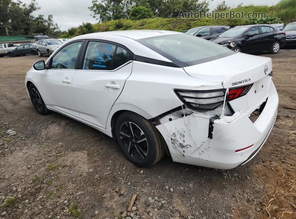 3N1AB8CVXSY390430 2025 NISSAN SENTRA White Սալոնի 360 աստիճան տեսք