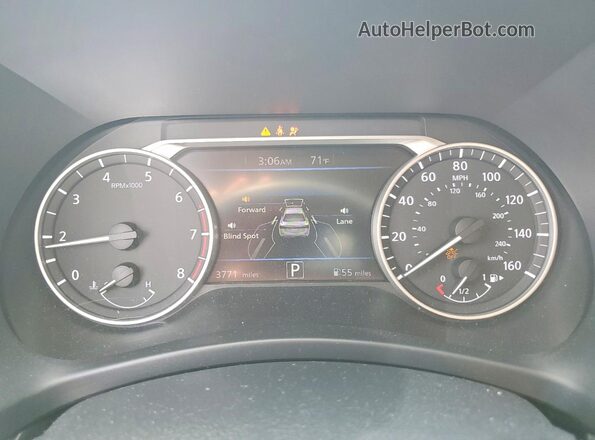 3N1AB8CVXSY417223 2025 NISSAN SENTRA White Вид щитка приладів
