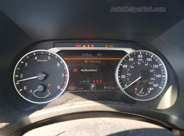3N1AB8DV0MY201138 2021 NISSAN SENTRA Gray Instrument cluster view