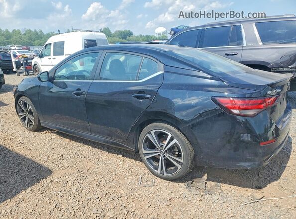 3N1AB8DV0MY319416 2021 NISSAN SENTRA Черный Задняя левая четверть