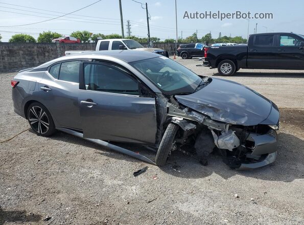 3N1AB8DV0NY304108 2022 NISSAN SENTRA Gray Widok wnętrza 360 stopni