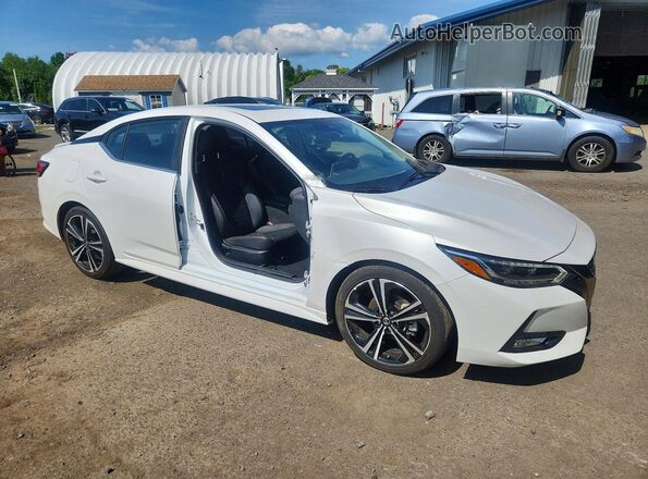 3N1AB8DV0PY267614 2023 NISSAN SENTRA Белый Передняя правая четверть