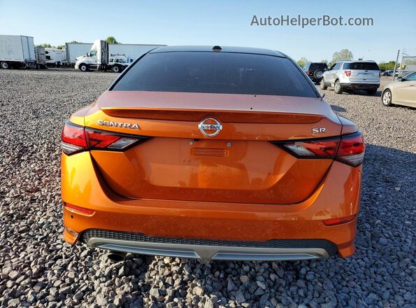 3N1AB8DV1MY309719 2021 NISSAN SENTRA Оранжевый Вид сзади