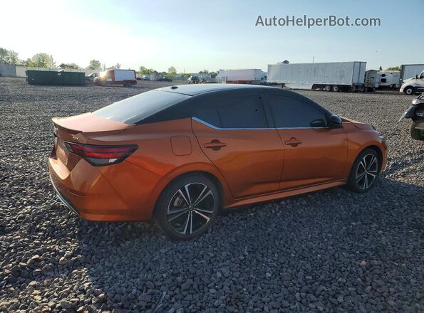 3N1AB8DV1MY309719 2021 NISSAN SENTRA Оранжевый Задняя правая четверть