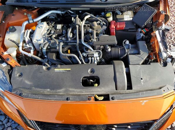 3N1AB8DV1MY309719 2021 NISSAN SENTRA Оранжевый Вид задней части салона