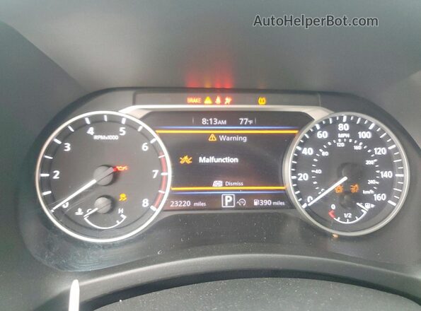 3N1AB8DV1SY223713 2025 NISSAN SENTRA Gray Вид щитка приладів