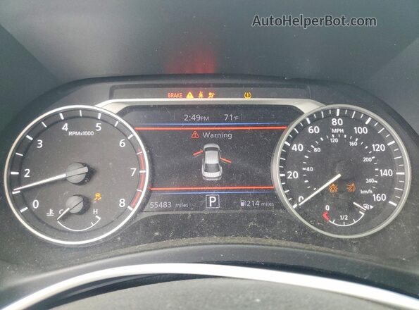 3N1AB8DV2MY204946 2021 NISSAN SENTRA Оранжевый Вид щитка приборов
