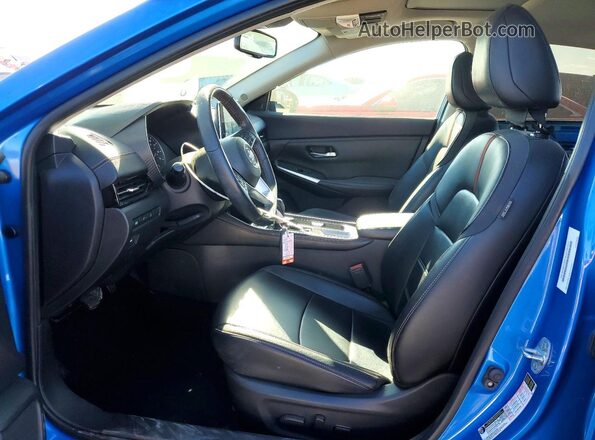 3N1AB8DV2MY219642 2021 NISSAN SENTRA Blue წინა სალონის ხედი