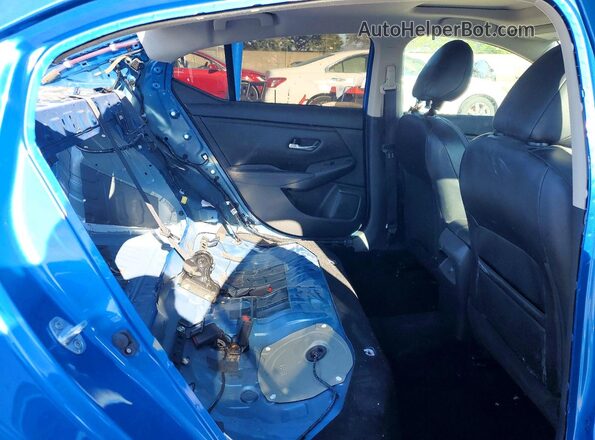 3N1AB8DV2MY219642 2021 NISSAN SENTRA Blue უკანა სავარძლების ხედი