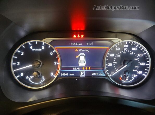 3N1AB8DV2MY276861 2021 NISSAN SENTRA Черный Вид щитка приборов
