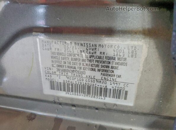 3N1AB8DV2MY283163 2021 NISSAN SENTRA Charcoal Vista del compartimento del motor