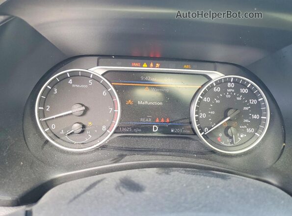 3N1AB8DV2PY272989 2023 NISSAN SENTRA Orange Instrument cluster view
