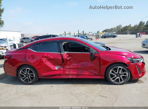 3N1AB8DV2SY214650 2025 NISSAN SENTRA Red უკანა სალონის ხედი