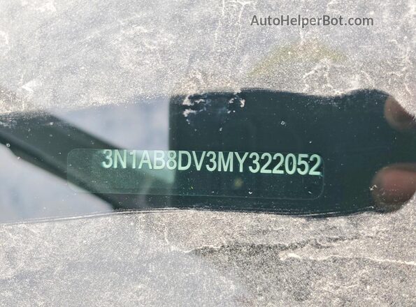 3N1AB8DV3MY322052 2021 NISSAN SENTRA White Widok komory silnika