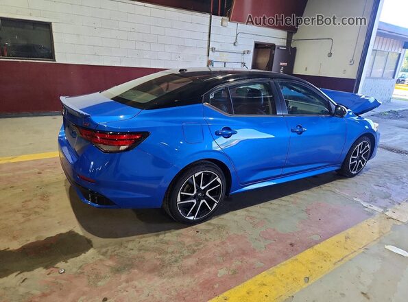 3N1AB8DV3SY264957 2025 NISSAN SENTRA Blue Задня права чверть